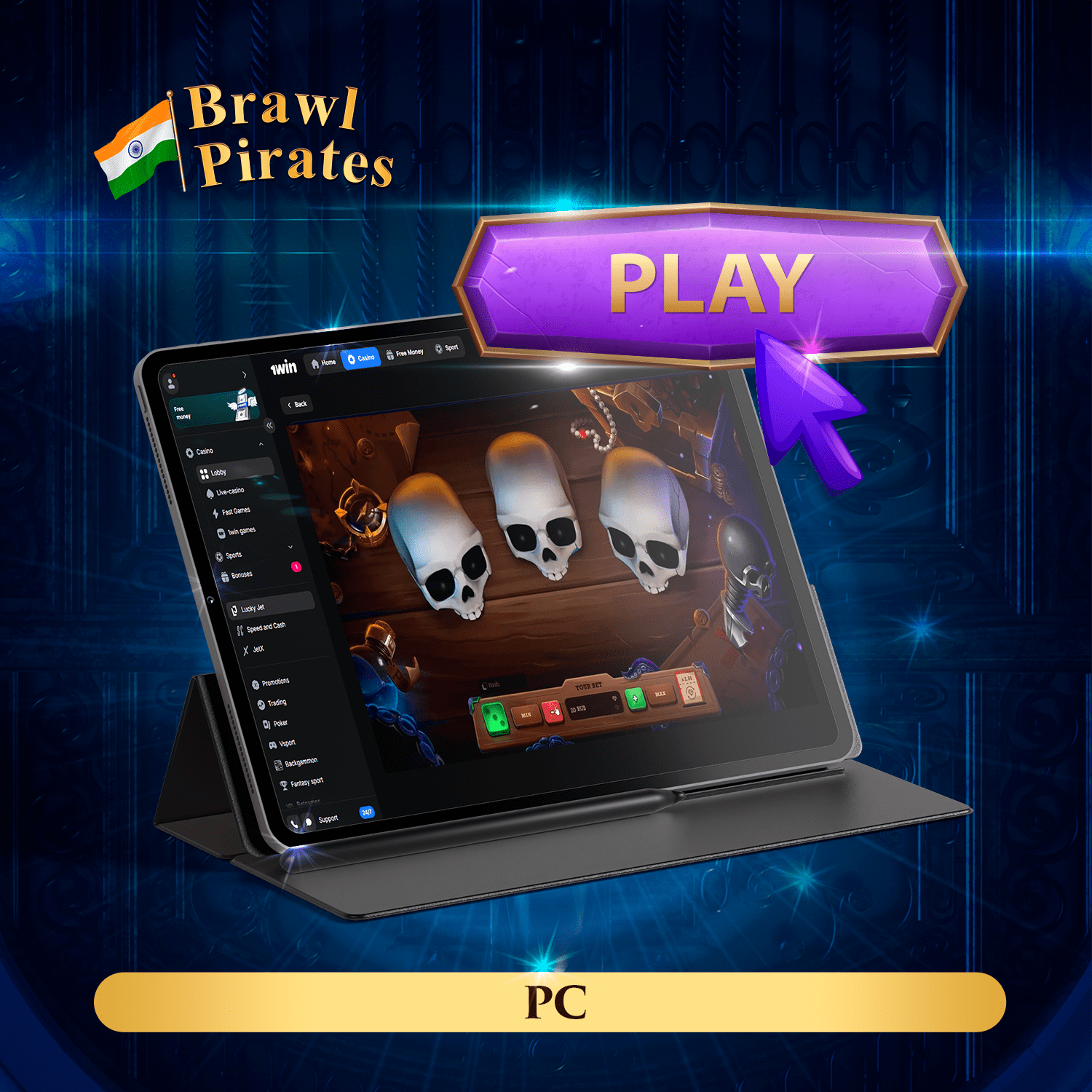 Play Brawl Pirates using the Android emulator