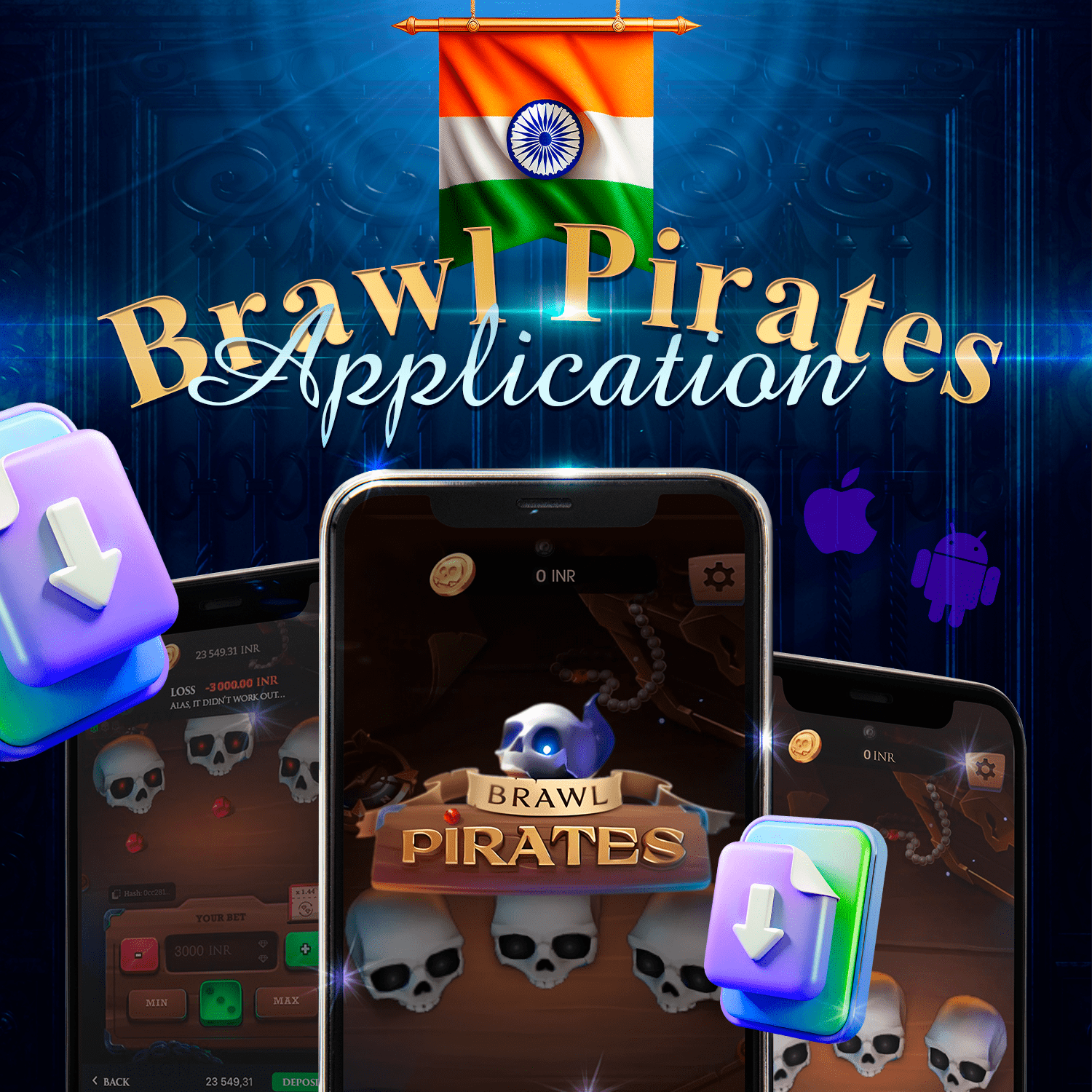 Play Brawl Pirates in the Android and iOS App